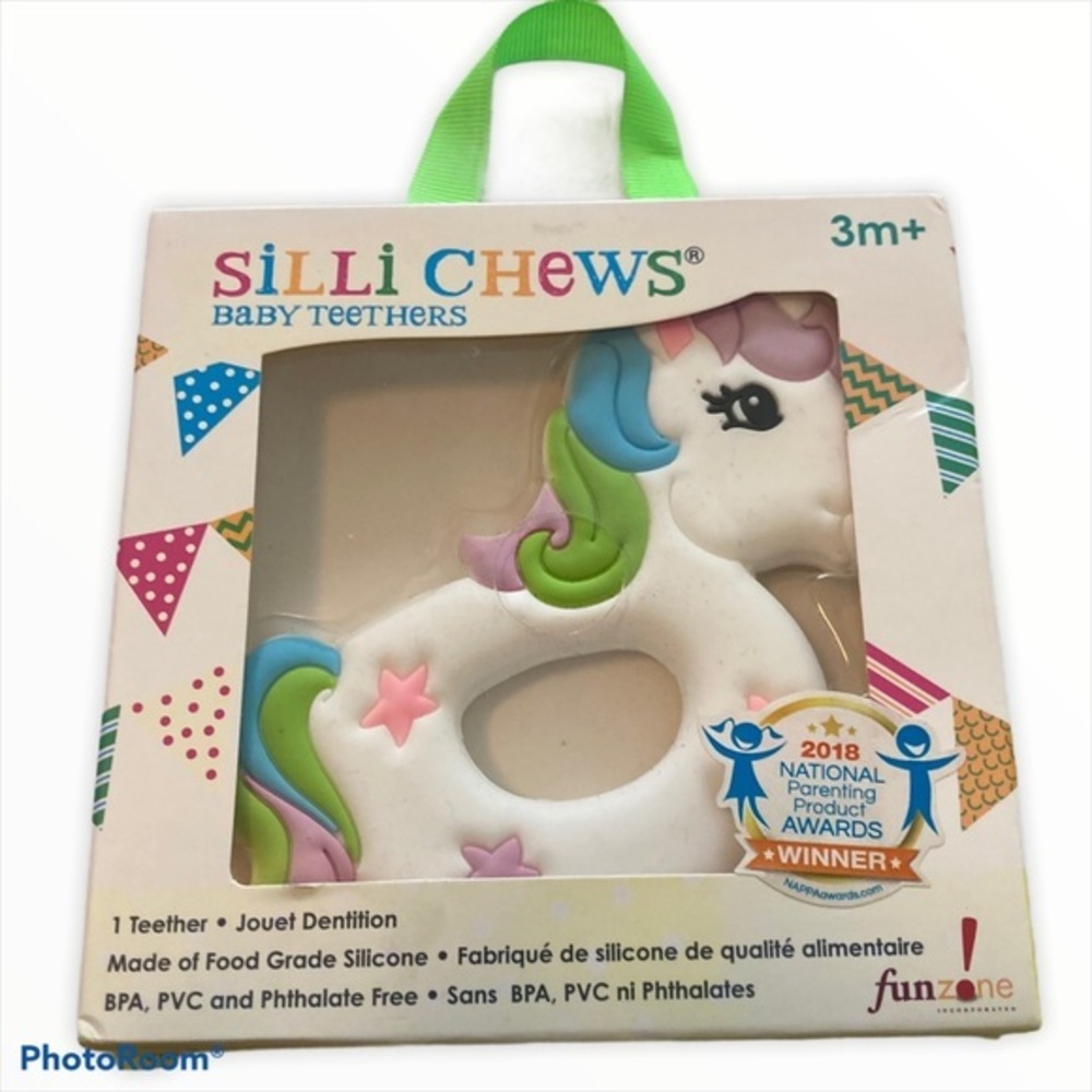 Silli‎ Chews Baby Unicorn ring Silicone Teether toy